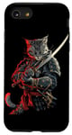 iPhone SE (2020) / 7 / 8 Cat Samurai Ninja Cat Samurai Art Ukiyo-e Case