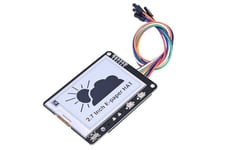 264X176, 2.7inch E-Ink Display Hat for Raspberry Pi/Raspberry Pi Pico/Jetson Nano/Arduino/STM32 2.7-inch E-Paper Hat Two Color Black White SPI Interface