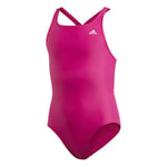 adidas FIT Suit Sol Y Maillot de Bain Fille, Real Magenta/White, FR : 3XL (Taille Fabricant : 3-4Y)