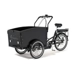 Cargobike Classic Electric  Svart Recycle - Elcykel-Recycle - Lådcykel Elcykel-Recycle