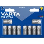 Varta LITHIUM Cylindr. CR123A Bli10 Pile photo CR-123A lithium 1430 mAh 3 V 10