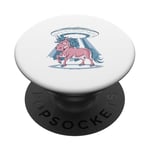 Licorne Ufo Enlèvement Conspiracy Theory Alien PopSockets PopGrip Adhésif