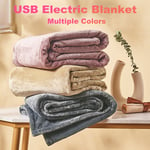 USB Electric Blanket Heater Soft Thicker Heating Bed Warmer Thermostat4026