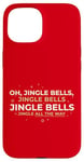 Coque pour iPhone 15 Oh Jingle Bells Jingle All The Way, paroles de Noël, Peggy Lee