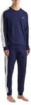 United Colors of Benetton Men's Pig(Shirt+Pant) 30964p026 Pajama Set, Night Blue 252, M