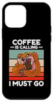 iPhone 12 mini Vintage Sloth Coffee Is Calling I Must Go Coffee Lover Case