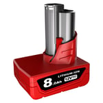 2X 7.0Ah Pour batterie Milwaukee M12B6 M12 12V LITHIUM 48-11-2402 / chargeur