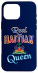 Coque pour iPhone 16 Pro Max reine haïtienne belle idée cadeau pour femme de Haïti