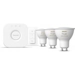 Philips Hue -LED-smartlampa, BT, Vit och färg ambiance, GU10, 4,2 W, startpaket