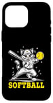 Coque pour iPhone 16 Pro Max Attrape-balle molle pour chat