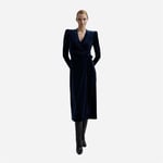 Sibley Velvet Dress - Navy Blue