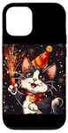 iPhone 12/12 Pro Ring in the New Year Costume with a Cool Cat Vibe Case