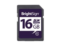 Brightsign 16Gb Sdhc Class 10, 16 Gb, Sdhc, Klass 10, Mlc, Svart, Blå