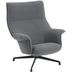 Doze Armchair High Back With Swivel Base, Ocean 80 / Anthracite