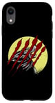 iPhone XR Werewolf Full Moon Horror Movie Scratches Howling Wolf Case