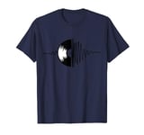 Vinyl LP Record, DJ Music Soundwave, Musical Heartbeat, T-Shirt