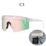 00 Ny ankomst  Anpassad logotyp polariserade fotokromiska solglasögon Tr90 Uv-skydd Cykelglasögon C3 UV protected sunglasses