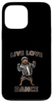 Coque pour iPhone 13 Pro Max Live Love Dance Cool Dog Hip Hop Vibes