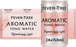 Fever-Tree Refreshingly Light Aromatic Tonic Water 8 x 150ml Pack of 3, Total 2