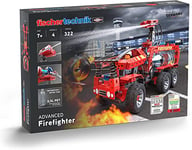 fischertechnik Advanced Firefighter 564069 – kit de construction pour enfants avec camion de pompiers, 4 modèles à partir de 7 ans