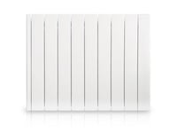 Radiateur électrique à inertie fluide 1500 W HJM Alanis horizontal blanc