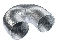 Steinberg14 Aluminium 125mm Flexible Ducting 1.5m - 5 inch Ducting for Air Conditioner - Air Con Hose - Extractor Tube - Tumble Dryer Pipe - Duct for Cooling Ventilation and Air Conditioning Systems