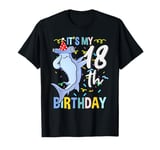 Its My 18th Birthday Dabbing Hammerhead Shark T-Shirt