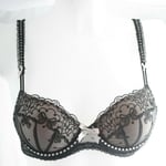 Chantal Thomass black mesh bra BNWT UK 32B