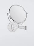 John Lewis Opus Wall-Mounted Magnifying Shaving Mirror, Chrome