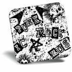 Awesome Fridge Magnet - Cool Black White Retro Punk Guitar Cool Gift #8370