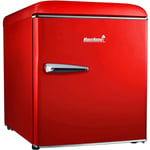 MaxxHome Réfrigérateur - Mini Frigo - 48 L - Design Rétro - 50 x 45 x 49 cm - Rouge - red