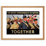 Wee Blue Coo War British Commonwealth Empire WW2 Soldier Ad Framed Wall Art Print