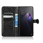 Oppo Reno 8 Pro 5g kokoontaittuva lompakkokotelo, jossa 3 korttipaikkaa jalusta Toiminto Pu-nahkasuoja