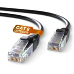 Exterieur Impermeable Câble Ethernet 20m,Reseau LAN Cable Ethernet Cat 6 Haut Debit Pour une Internet Rapide|Cable Ethernet AWG24,Cat6 Câble RJ45 UTP CCA 1 Gbps (20 Mètres,Noir)