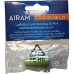 Airam Batteri NiMH-batteri för Solprodukter, 2/3 AA, 300 mAh, 1 st.