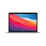 MacBook Air 13-tommer Apple M1 med 8-kjerners CPU, 7-kjerners GPU / 8 GB / 256 GB SSD / Sølv - Amerikansk-engelsk