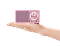 Sangean WR-7 Pink (Genuine Mini) FM/Bluetooth/AUX Wooden Radio