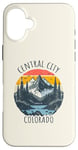 Coque pour iPhone 16 Plus Central City Colorado USA Rétro Montagne Style Vintage