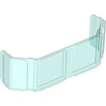 Glass for Train Front 2 x 6 x 2 (Transparent Light Blue)