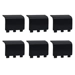 Mcbazel Lot de 6 Coques de Batterie de Rechange pour Manette Xbox Series S/X (Pas pour Manettes Xbox One/Elite 1 et 2) - Noir