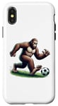 iPhone X/XS Bigfoot Playing Soccer Ball Funny Soccer Lover Player Sport Case