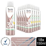 Sure Women Maximum Protection Antiperspirant Spray Freesia&Water Lily, 18x150ml