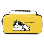 Etui pochette Switch lite jaune licorne paresseux personnalisee