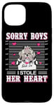 Coque pour iPhone 15 Plus Shih Tzu Dog Valentines Day I Stole Her Heart Valentine