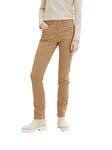 TOM TAILOR 1021692 Pantalon Slim Alexa, 12912-Argile Splashed Beige, 36W x 34L Femme