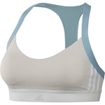 Adidas Women All Me 3S Sports Bra - Raw White, X-Large