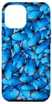 Coque pour iPhone 15 Pro Max Joli papillon bleu romantique motif papillon