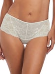 XS (8) Fantasie Bronte Thong Mid Rise Deep Tanga Sheer Lace Lingerie Ivory