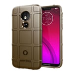 Motorola Moto G7 Power iskunvaimennuskotelo - Ruskea