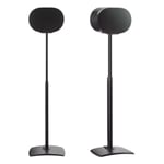 2 x SANUS WSSE3A2 Black Height-Adjustable Speaker Stands for Sonos Era 300™